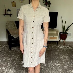 Vintage linen dress size 8